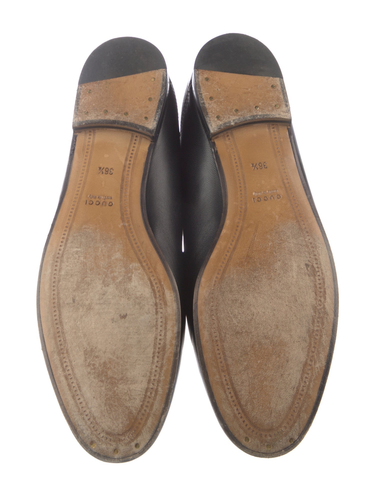 Gucci Horsebit Accent Leather Loafers